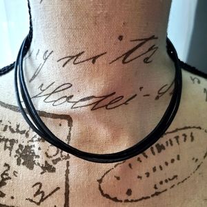 Silpada leather 4-strand necklace